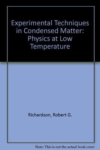 Experimental Techniques-on Demand Of 15002-in Condensed Matter Physics Of Low Temperatures
