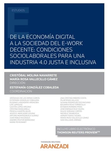De la economía digital a la sociedad del e-work decente condiciones sociolaborales para una industria 4.0 justa e inclusiva