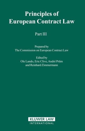 Principles of European Contract Law