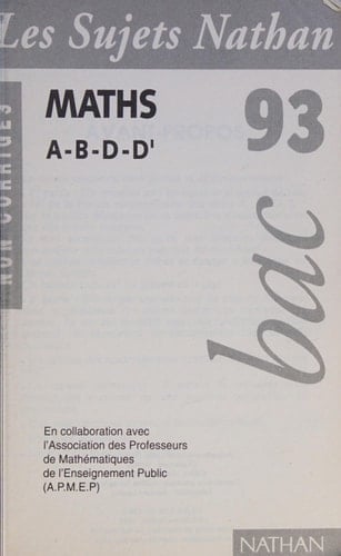 Maths bac 93