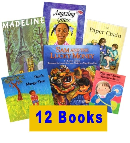 Multicultural Collection (Grade K-2): Sam's Lucky Money; the Paper Chain; Madeline; Hanukkah & Passover; Noah's Ark