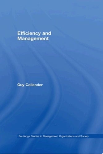 Efficiency and Management