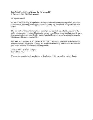 Futa Wife Caught Santa Kissing the Christmas Elf