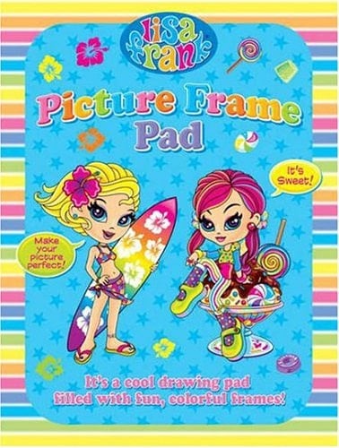 Lisa Frank Surfer Girl Picture Frame Pad