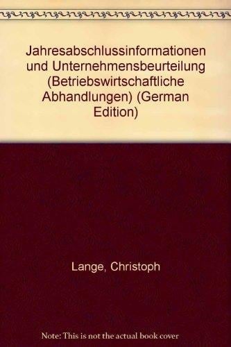 Jahresabschlussinformationen und Unternehmensbeurteilung