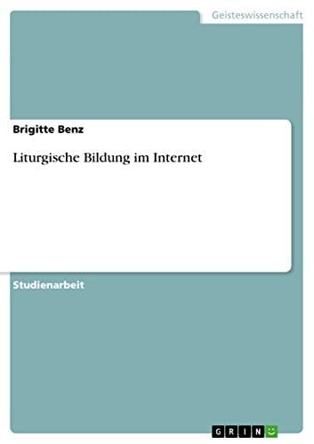 Liturgische Bildung im Internet