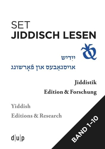 Set: Jiddisch Lesen Jiddistik Edition und Forschung Bd. 1-10