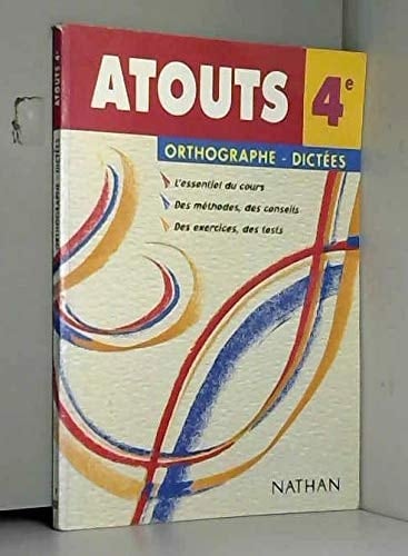 ORTHOGRAPHE-DICTEES 4EME. Edition 1998