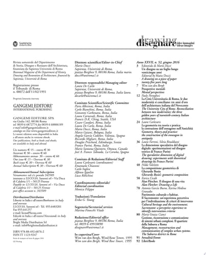 Disegnare idee immagini n° 52 / 2016 Rivista semestrale del Dipartimento di Storia, Disegno e Restauro dell'Architettura Sapienza Università di Roma