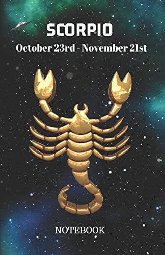Scorpio October 23rd to November 21st Notebook Scorpio Notebook Composition Journal Book