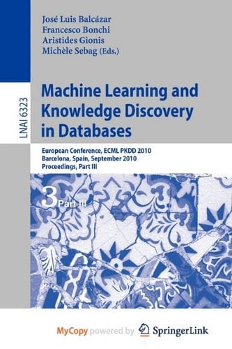 Machine Learning and Knowledge Discovery in Databases