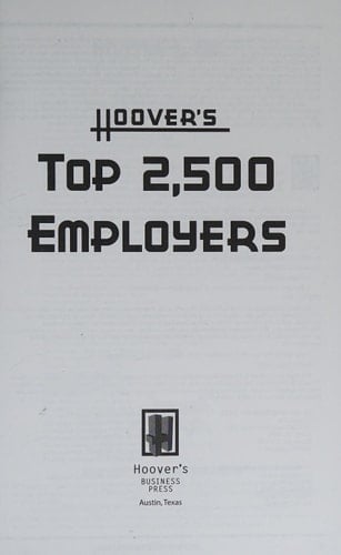 Hoover's Top 2,500 Employers