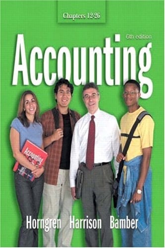 Accounting (Chapters 12 - 26)