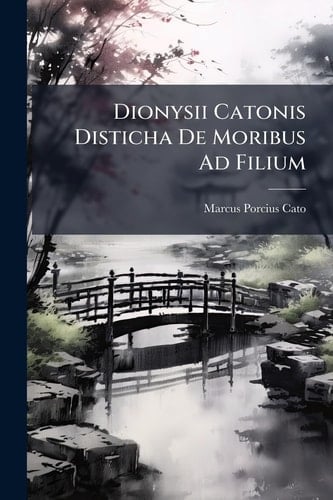 Dionysii Catonis Disticha De Moribus Ad Filium