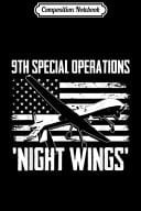 Composition Notebook 9th Special Operations Squadron Night Wings Journal/Notebook Blank Lined Ruled 6x9 100 Pages