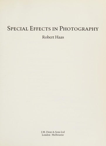 Special Effects in Photography