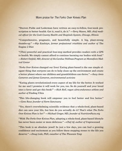 The Forks Over Knives Plan How to Transition to the Life-Saving, Whole-Food, Plant-Based Diet