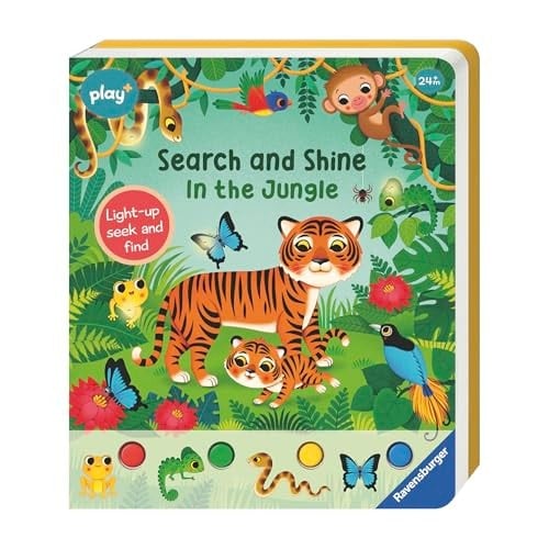 Ravensburger Play+ Infant & Toddler - Search And Shine In The Jungle : Light-up, Seek And Find
