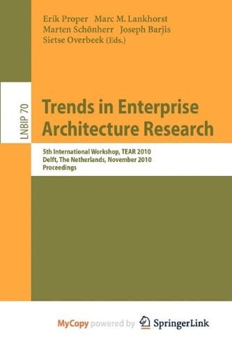 Trends in Enterprise Architecture Research
