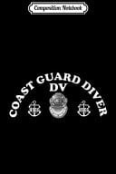 Composition Notebook Coast Guard Diver Insignia Journal/Notebook Blank Lined Ruled 6x9 100 Pages