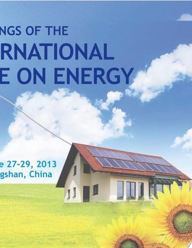 PROCEEDINGS OF THE 2013 INTERNATIONAL CONFERENCE ON ENERGY