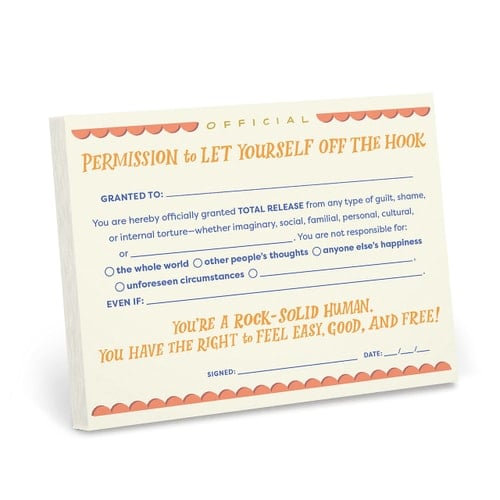 Em & Friends Permission to Let Yourself Off the Hook Notepad (Em & Friends Permission Slips)