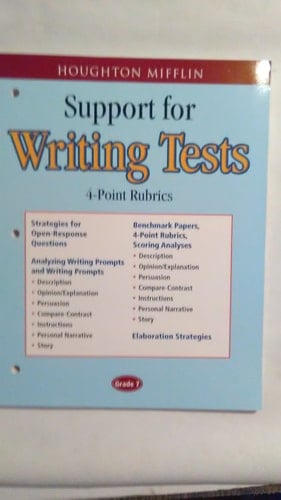 Houghton Mifflin English Support for Writing Test 4pt Level 7