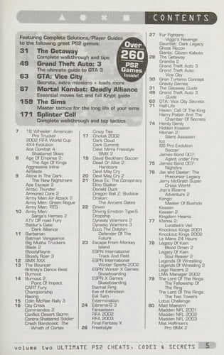 Ultimate PS2 Cheats, Codes & Secrets Complete A-Z Guide Featuring Over 260 Playstation2 Games!.