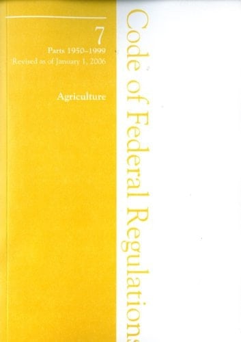 Title 7 Agricul 1950-1999