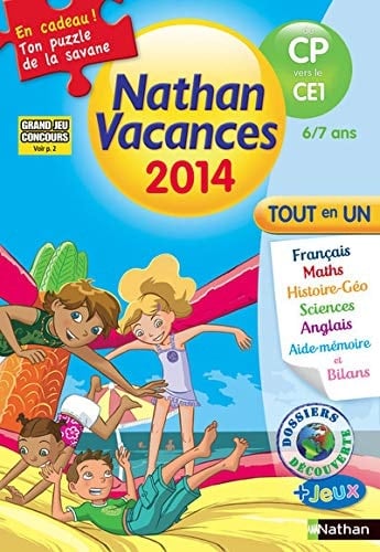 Nathan Vacances du CP vers le CE1 6/7 ans