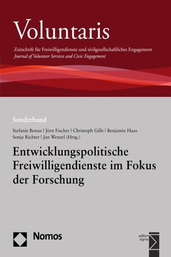 Entwicklungspolitische Freiwilligendienste im Fokus der Forschung Voluntaris Sonderband