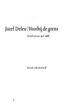 Voorbij de grens: lyrisch proza 1972-1988