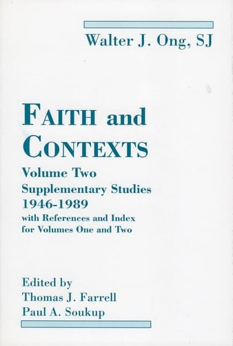 Faith and Contexts: vol.1: Selected Essays and Studies, 1952-1991 (Volume I)