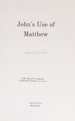 John's Use of Matthew
