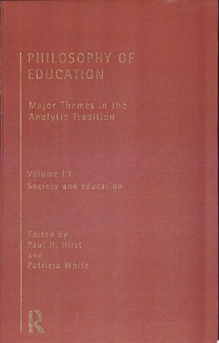 Philosophy of Education: Society and education