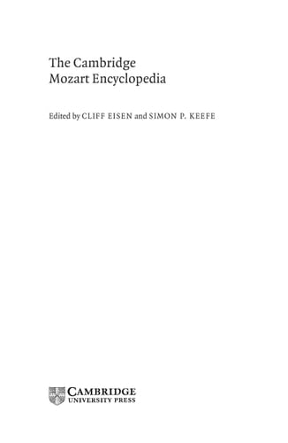 The Cambridge Mozart Encyclopedia