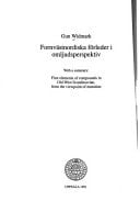 Acta Universitatis Upsaliensis Studia philologiae Scandinavicae Upsaliensia