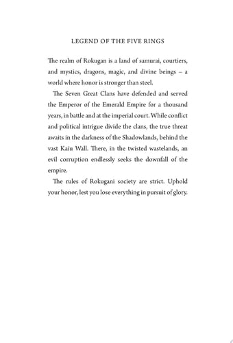 To Chart the Clouds A Legend of the Five Rings Novel