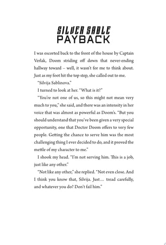 Silver Sable: Payback A Marvel: Heroines Novel