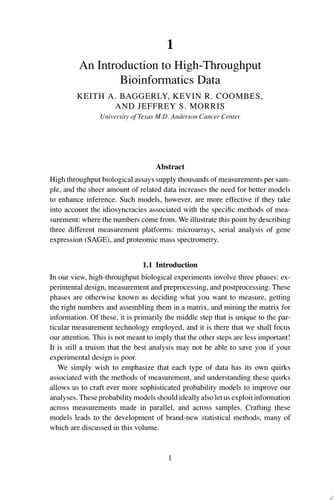 Bayesian Inference for Gene Expression and Proteomics