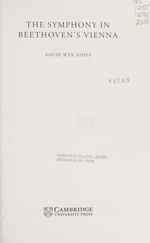 The Symphony in Beethoven's Vienna