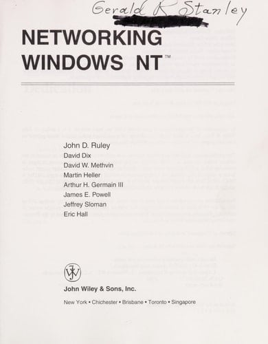 Networking Windows NT