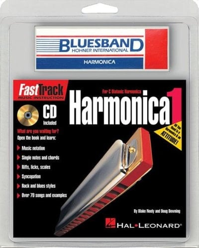 Fasttrack Mini Harnonica Method Book 1: With Hohner Blues Harmonica