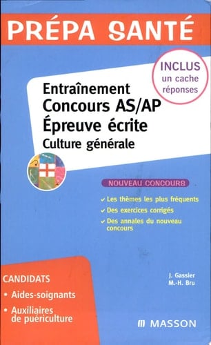 Entraînement épreuve écrite concours AS-AP culture générale