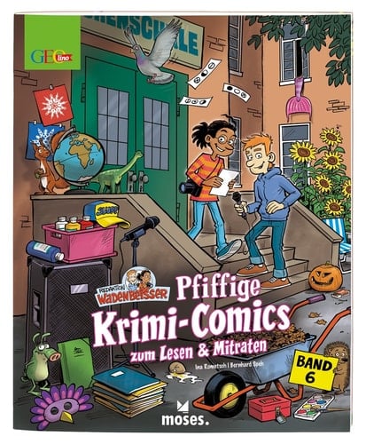 Pfiffige Krimi-Comics zum Lesen & Mitraten
