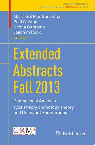 Extended Abstracts Fall 2013