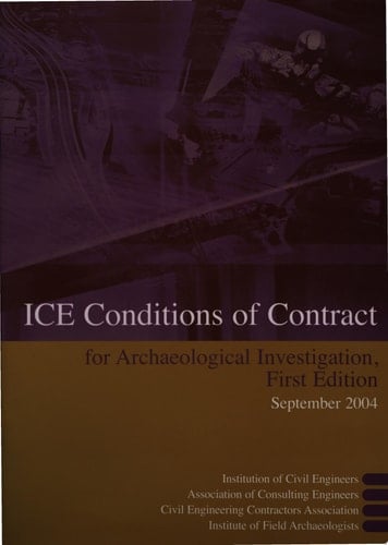 Ice Conditions of Contract for Archaelogical Investigation