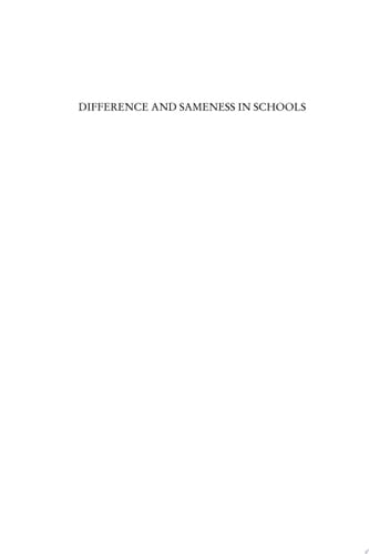Difference and Sameness in Schools