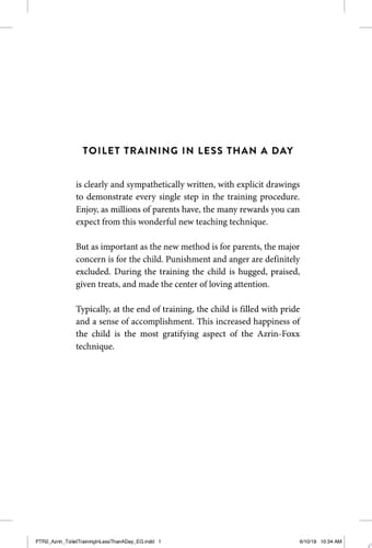 Toilet Training in Less Than a Day