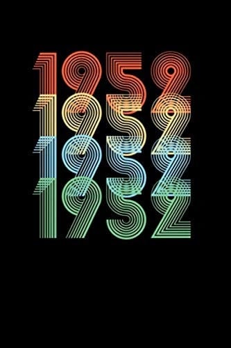 1952 Birthday Journal Book: 1952 Birthday Journal Book